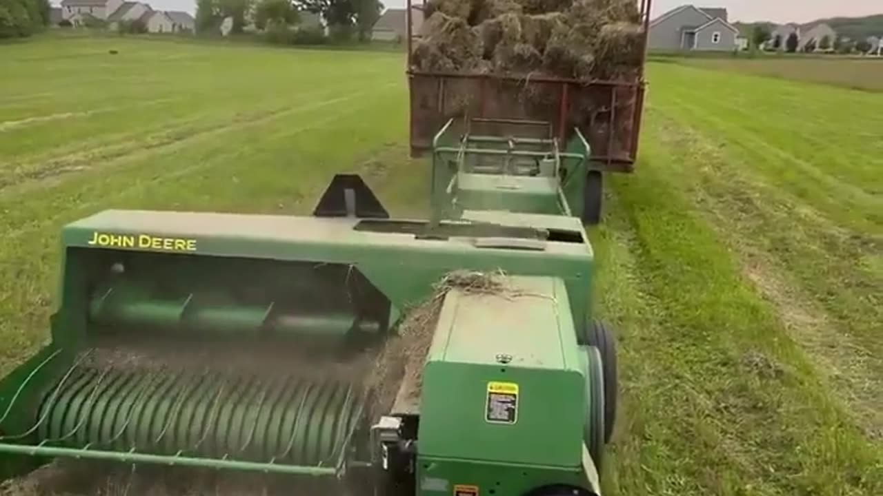 🤯🌾 Watch As This Hay Bailer Unleashes A Hay Explosion! | FeedMyCuriosity