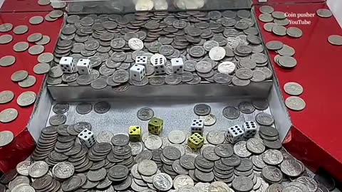 One quarter challenge high limit coin pusher