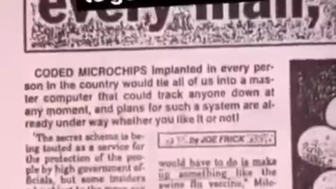 1991: THEY TOLD US THEIR PLANS