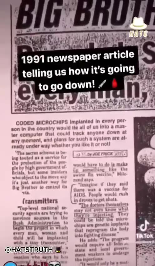 1991: THEY TOLD US THEIR PLANS