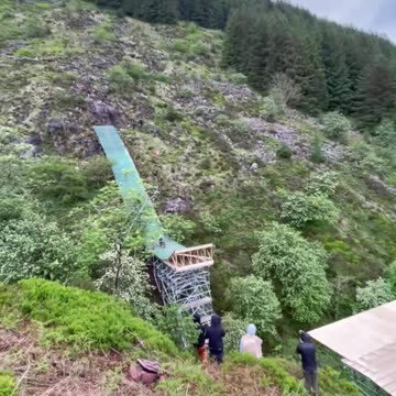 Matt Jones Red Bull Hardline trying new River & Road Gap race jump Red Bull Wales Massive features