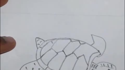 Step-by-Step Sea Turtle Drawing 🐢 #Shorts" #drawing #art