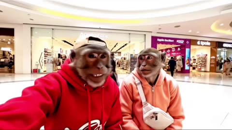 Monkey vlogging #ai video#viral video#Monkey vlogger