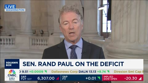 Dr. Rand Paul on CNBC to Discuss the Deficit