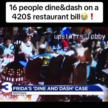 16 negros dine 'n dash,they should have to pre pay