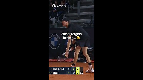 sinner forgets he WON 😂