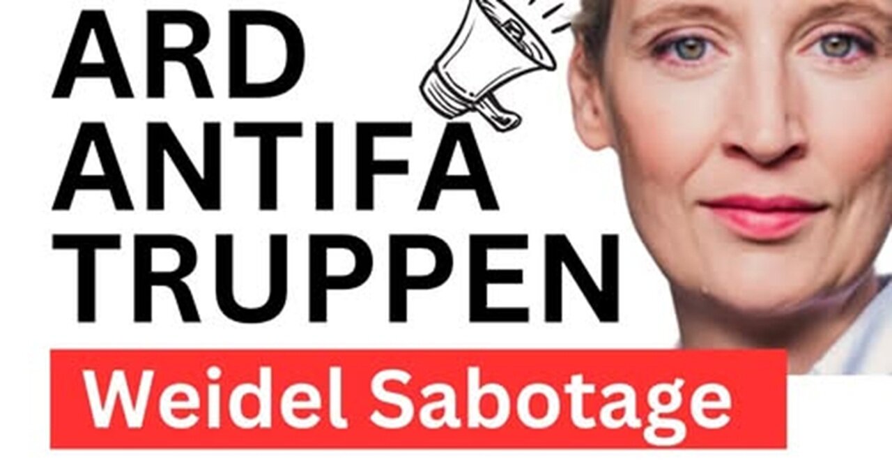 ARD + Antifa gegen Alice Weidel Interview AfD ❌ 💙