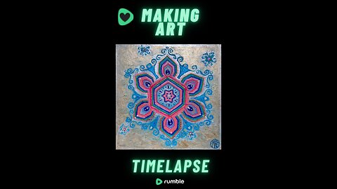 'Snowflake 1' Original Art Painting Timelapse 5-7-25 Short