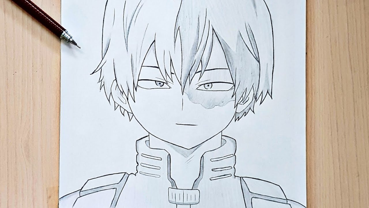 How to Draw Shoto Todoroki Easy - My Hero Academia (Boku No Hero Academia ⧸ 僕のヒーローアカ