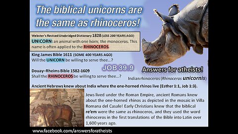 UNICORNS IN THE BIBLE