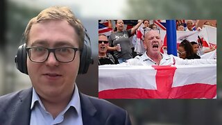 British Protesters Fly King George Flag in Protest of Migrant "Boat People" Flooding Their Country
