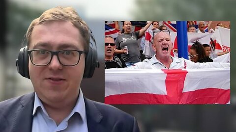 British Protesters Fly King George Flag in Protest of Migrant "Boat People" Flooding Their Country