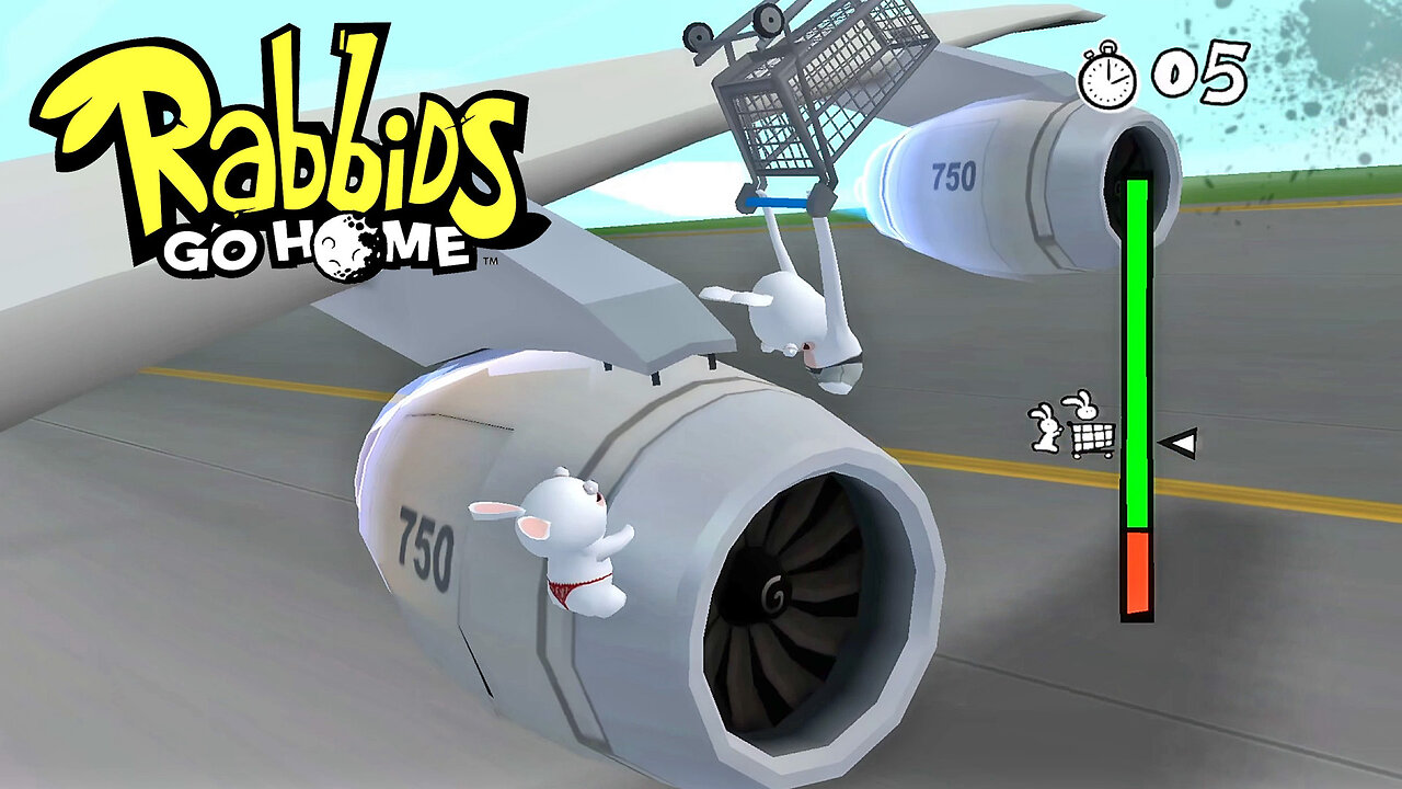 Fastest Way On To The No Fly List! Rabbids Go Home Part 3