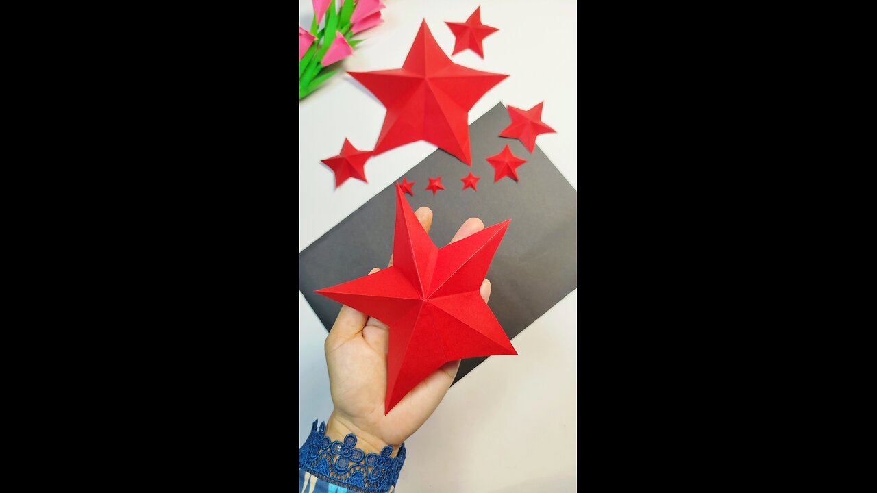 Handmade Paper 3D Star | Easy DIY Paper Craft for Decoration