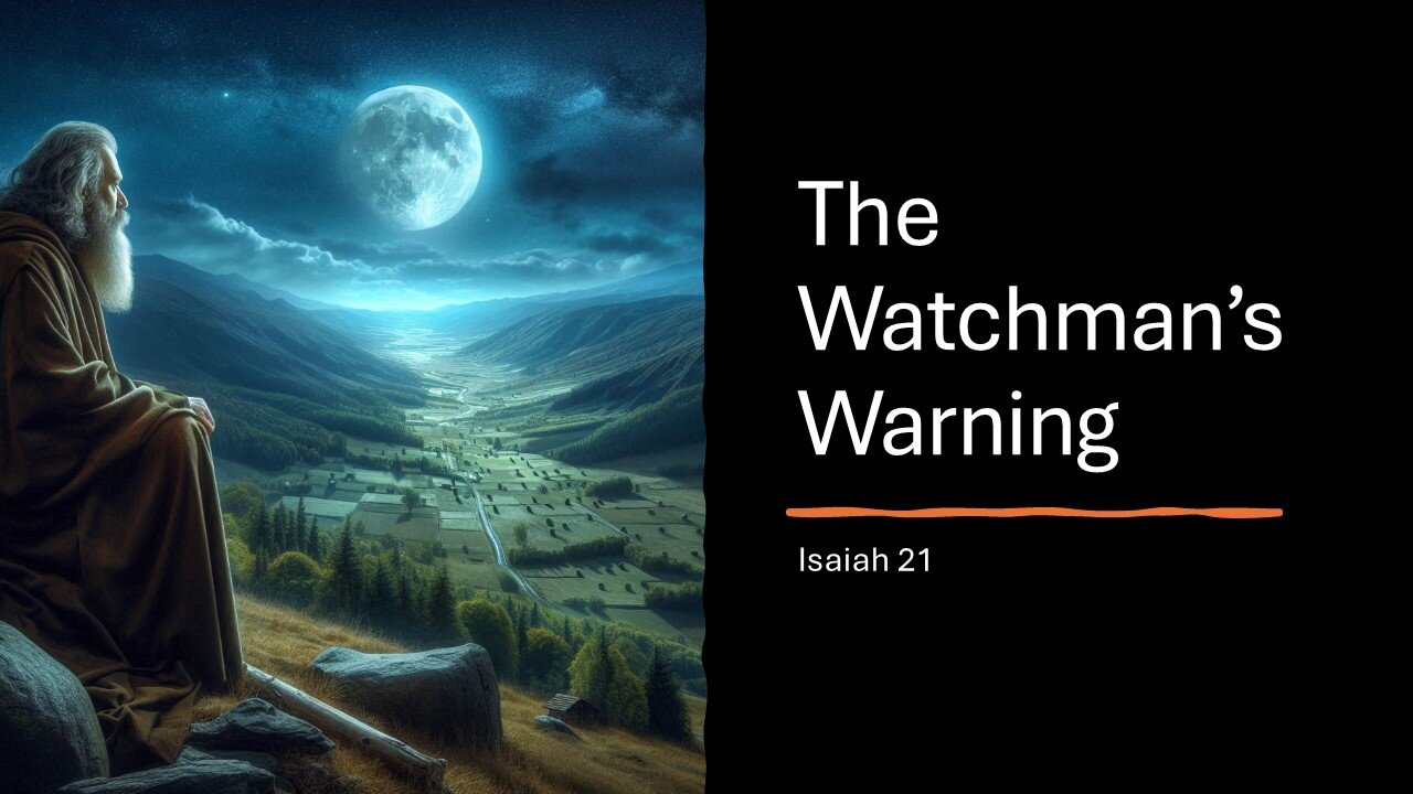 April 27, 2025 - "The Watchman's Warning" (Isaiah 21)