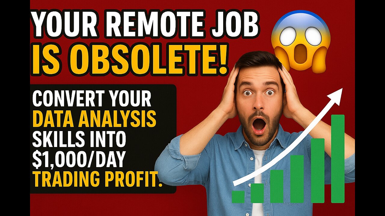 YOUR REMOTE JOB IS OBSOLETE! 🤯 Convert Your Data Analysis Skills Into $1,000/Day Trading Profit!