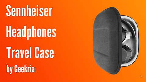 Sennheiser Over-Ear Headphones Travel Case, Hard Shell Headset Carrying Case | Geekria