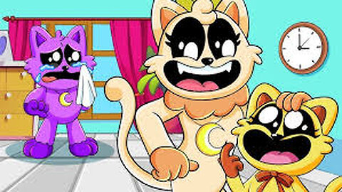 Poppy Playtime Chapter 4 -- CATNAP'S MOM only Loves His Sister-! Carton Animation