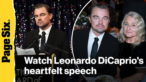 Leonardo DiCaprio pays loving homage to his mother at National Board of Review gala