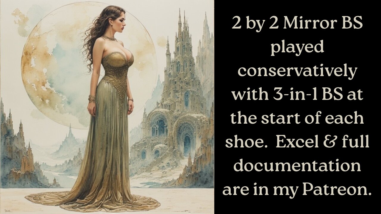 Baccarat - 20 units, 93 minutes, 53.8% HR, 6 unit drawdown, level 7, 2 by 2 Mirror, 2-in-1, Hollndsh