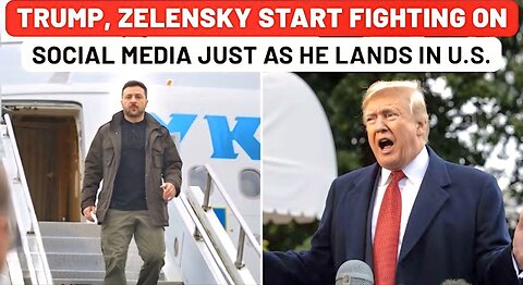 Trump, Zelensky Start Arguing On Social Media Just As Ukraine Leader Lands In USA| Putin| Russia War