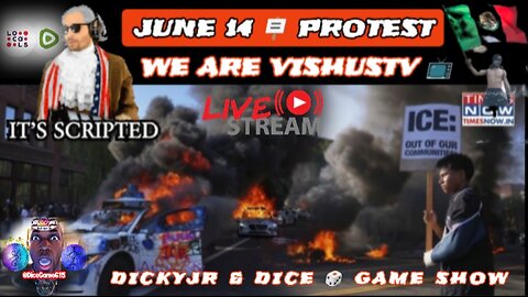 "It's Scripted" June 14th 🪧 Protest... "No More Kings" #VishusTv 📺