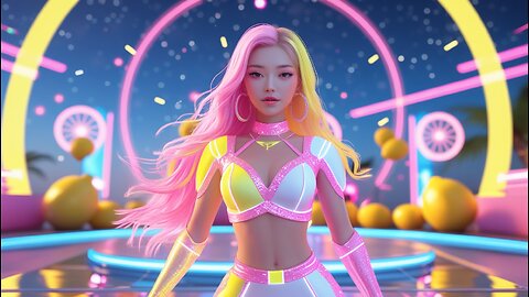 🌟 LIVE MUSIC PREMIERE_ Lemonade Lights 🍋 _ Viral Hyperpop Anthem 2025 _ Virtual Idol Music Debut