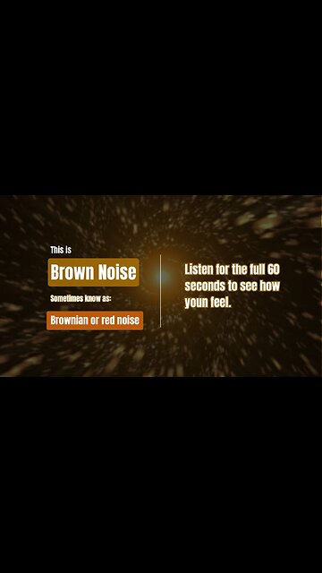 Brown Noise for Deep Focus, Sleep, and Stress Relief | 60 Seconds of Instant Calm