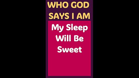 MY SLEEP WILL BE SWEET #wordofgod #God #Jesus #love #blessings #truth #peace #sleep #wisdom