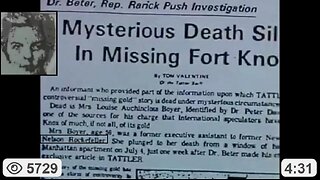 Rockefellers Looted Fort Knox Gold - Ian Flemming Wrote James Bond Book About It