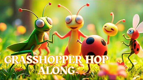 A Toddler Song About a Grasshopper and Nature - Grasshopper Hop Along!