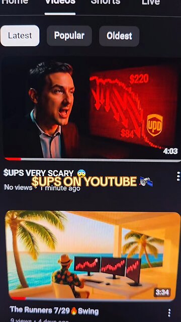 $UPS ON YOUTUBE 🛰