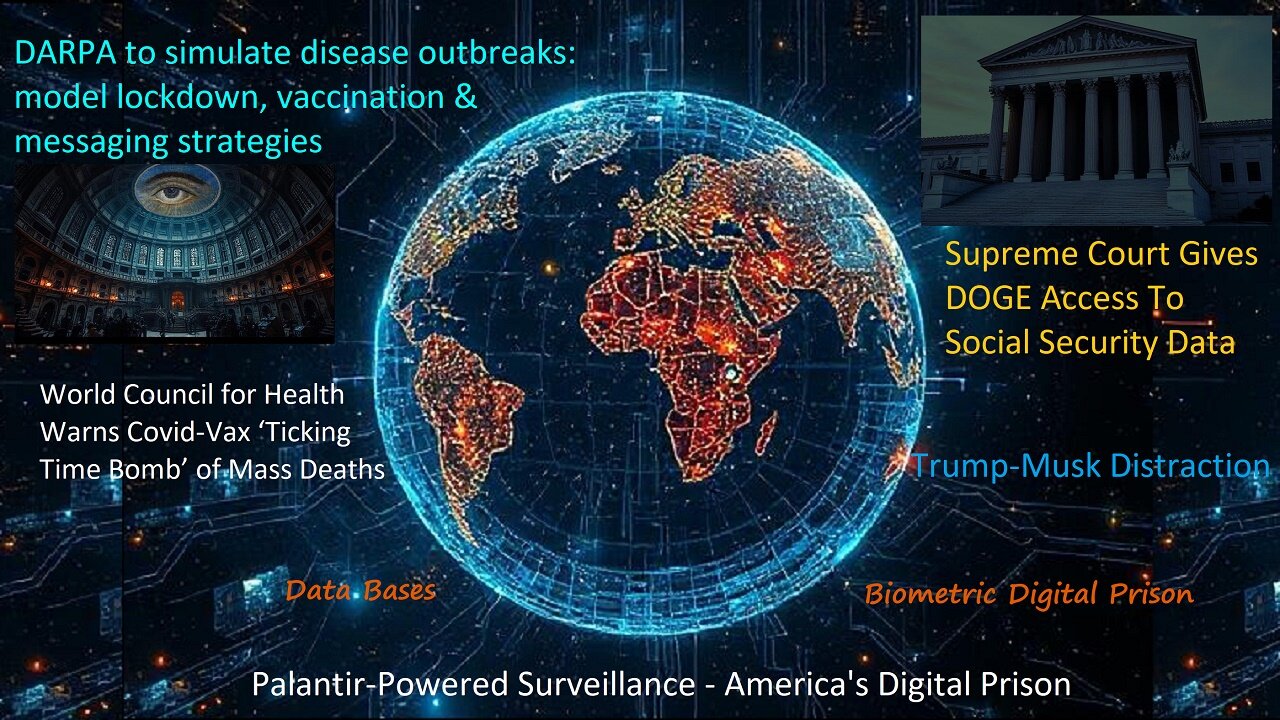DARPA to Simulate Disease Outbreaks: Lockdown, Vaccination, Messaging strategies