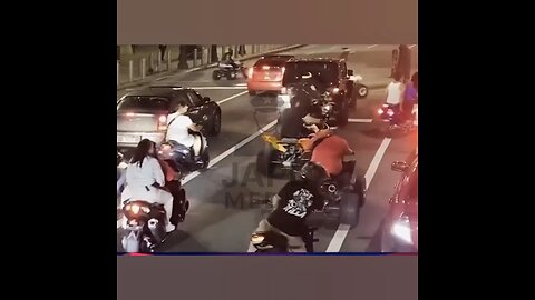 Authorities identify motorcyclist arrested for attacking car with kids near city hall #japd