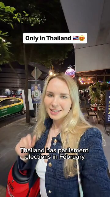 A city in Thailand was filled with posters of a cat running for