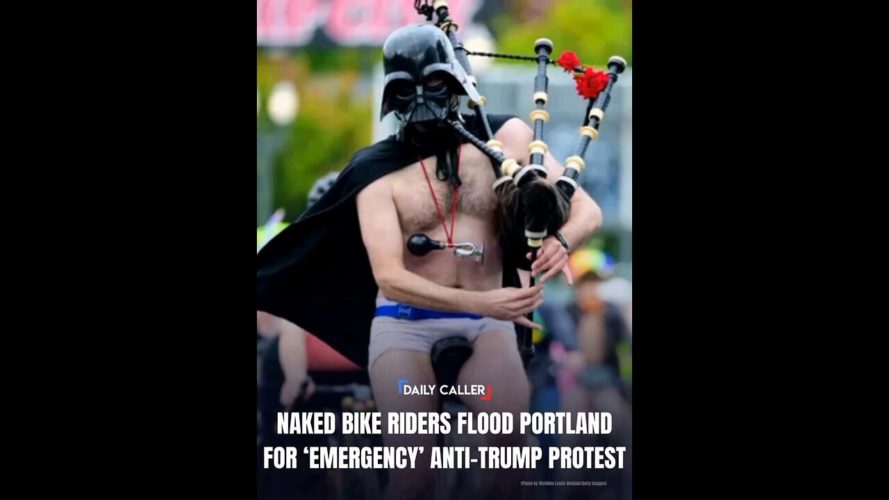 No Kings but a Sith lord in his bloomers, playing bagpipes.