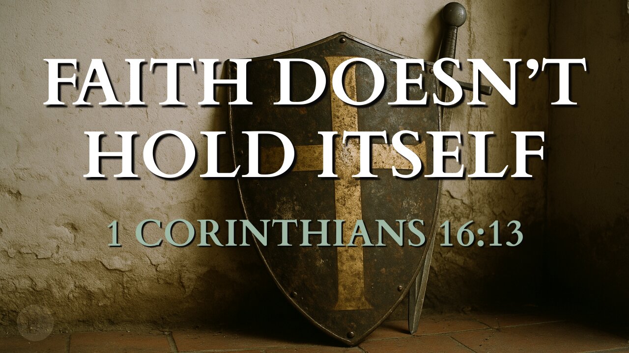 Faith Doesn’t Hold Itself 1 Corinthians 16:13