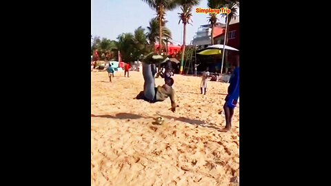 Simplang Trip 98: Football kick accidentally became leg raises exercise.
