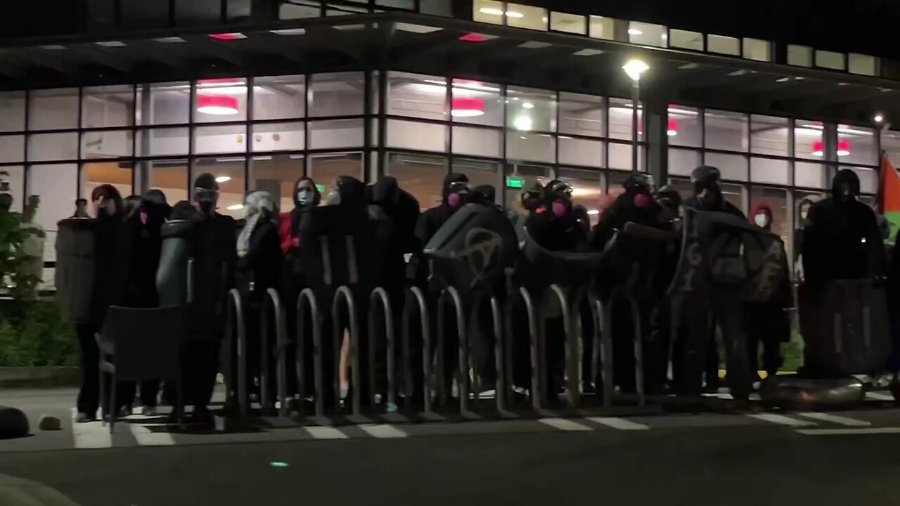 Seattle's Antifa group ignite fires and seize control of the UW campus.