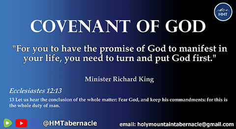 COVENANT OF GOD