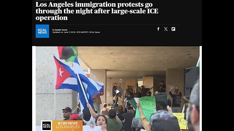 Immigration protests last overnight in Los Angeles following surprise ICE detainments
