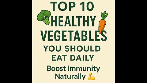 Top 10 Healthy Vegetables You Should Eat Daily 🥦🥕 | Boost Immunity Naturally | #shorts