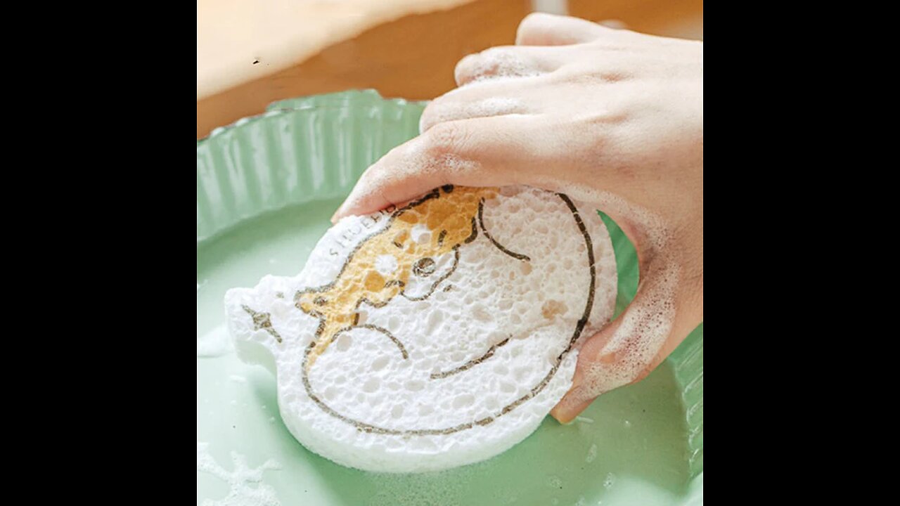 Multifunctional Cute Sponge, for Kitchen, Car, Body