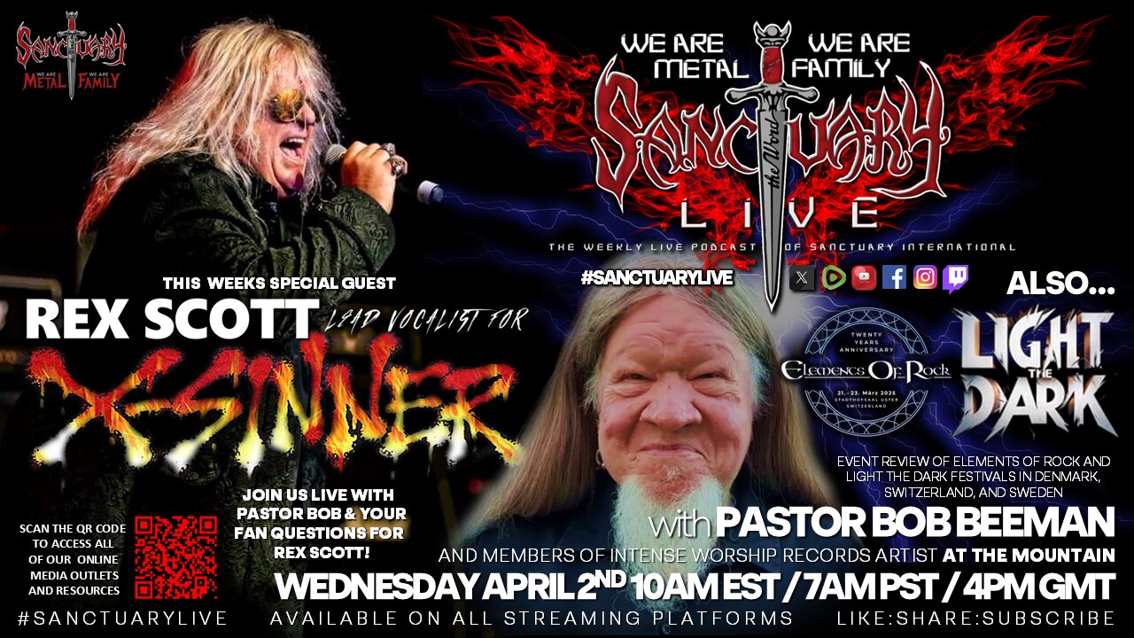 X-SINNER frontman REX SCOTT on !SANCTUARYLIVE!