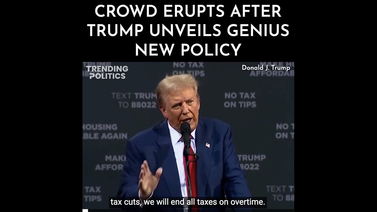 Trump ends taxes on overtime