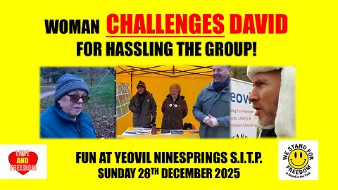 Woman CHALLENGES David for HASSLING the Group!