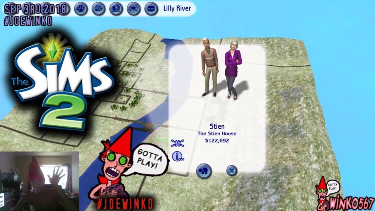 Leah & Andrew Stien - Sims 2 Live Stream (Sep 3rd 2018) - Joe Winko