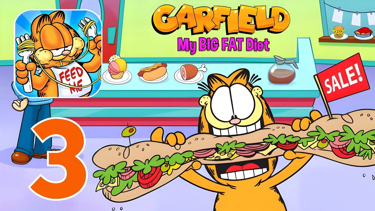 Garfield: My Big Fat Diet - Gameplay Walkthrough Part 3 - Level 21-30 (iOS, Android)
