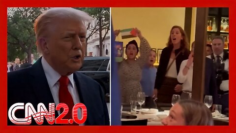 ‘Free DC, Free Palestine’: Protesters Confront Trump While Dining in Washington, D.C. | CNN2.0