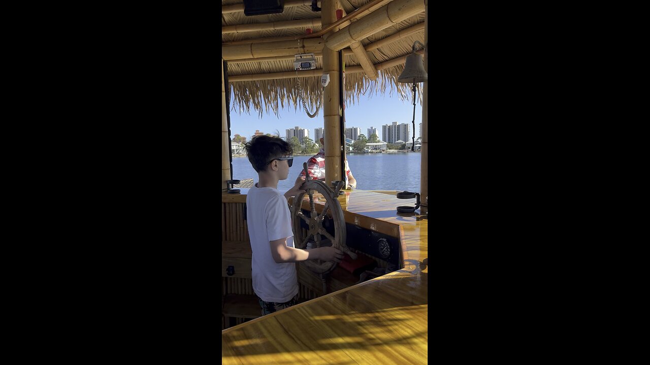 Jr Driving The Tiki 🛥️
